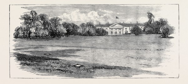 THE ASSASSINATION OF LORD F. CAVENDISH AND MR. BURKE: SCENE OF THE OUTRAGE LOOKING TOWARDS THE