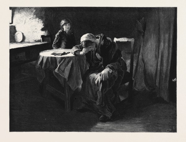 "BEREAVED" FROM THE PICTURE BY FRANK HOLL, A.R.A.