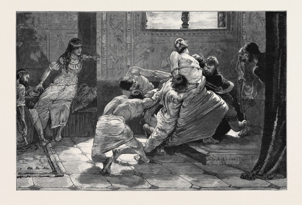 THE ROYAL ACADEMY "ARMITAGE" PRIZE PICTURES, "SAMSON BOUND BY THE PHILISTINES": SECOND PRIZE: