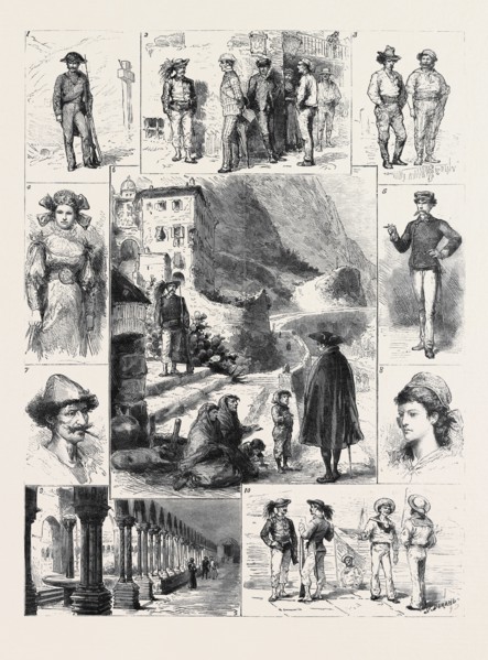 PALERMO: 1. A Gendarme; 2. "Excellenza, this Village is Suspish." "Confound it, how do they know