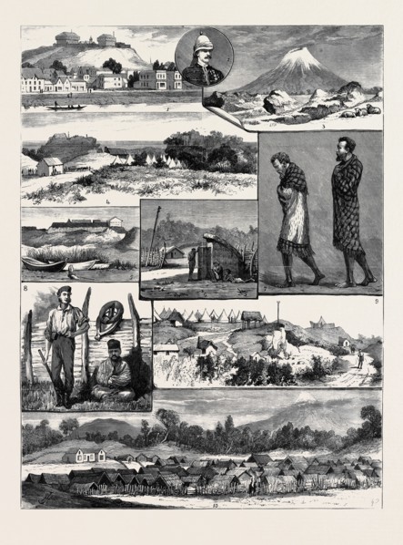 THE RECENT NATIVE TROUBLES IN NEW ZEALAND: 1. The Rutland Stockade, Wanganui; 2. Major Noake; 3.