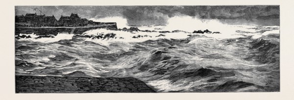 POURING OIL ON THE TROUBLED WATERS AT PETERHEAD, MARCH 1, 1882: EFFECT OF THE OIL AFTER FORTY-FIVE