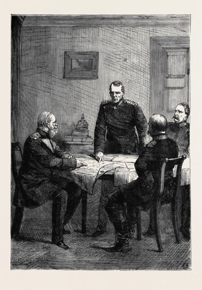 THE AUSTRO-PRUSSIAN WAR, COUNCIL OF WAR AT GITSCHIN, JULY 2, 1866