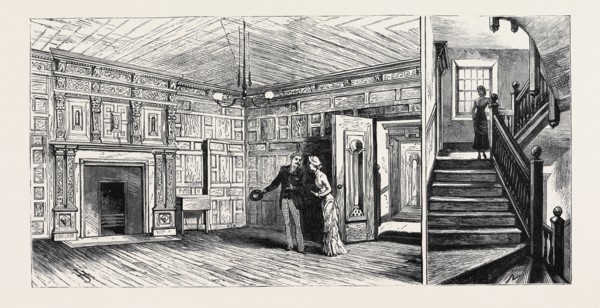 HULL: THE WHITE HART INN: THE PLOTTING CHAMBER (LEFT), STAIRCASE (RIGHT)