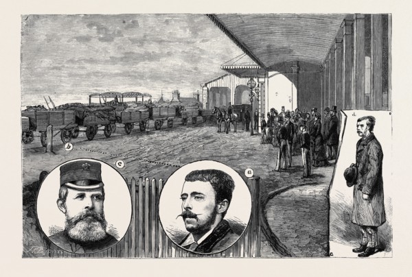THE ATTEMPT ON THE LIFE OF THE QUEEN: SCENE AT WINDSOR RAILWAY STATION IMMEDIATELY BEFORE THE
