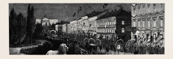 THE ROYAL SWEDISH MARRIAGE; RECEPTION OF THE CROWN PRINCE OF SWEDEN AND NORWAY AND HIS BRIDE AT