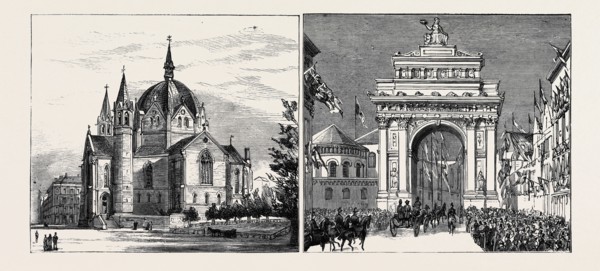 THE ROYAL SWEDISH MARRIAGE; RECEPTION OF THE CROWN PRINCE OF SWEDEN AND NORWAY AND HIS BRIDE AT
