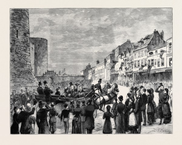 THE APPROACHING ROYAL MARRIAGE:  ARRIVAL OF PRINCESS HELEN AND PRINCE LEOPOLD AT WINDSOR