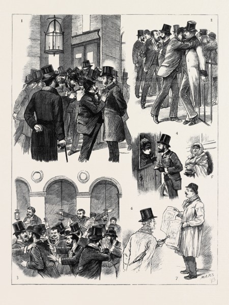 THE FINANCIAL CRISIS IN FRANCE, AT THE PARIS BOURSE: 1. Arrival of the First Quotations for English