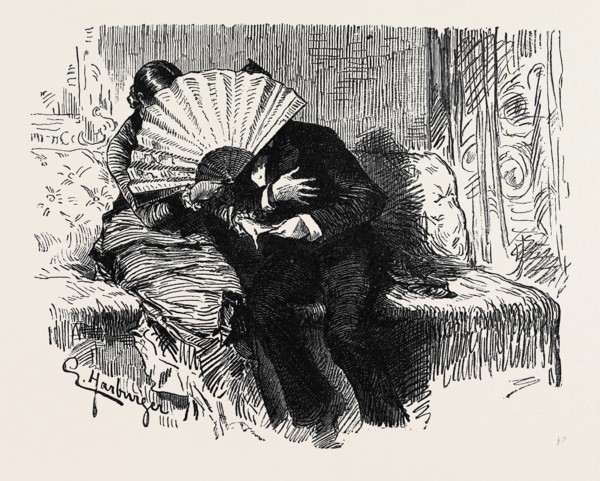 ART CARICATURE IN GERMANY: THE CAREFUL MAMMA, "Now, Mr. Assessor, you may confess to me all that