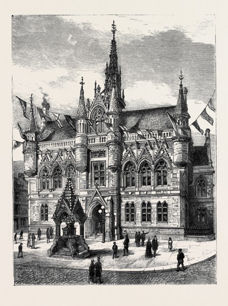 THE DUKE OF EDINBURGH IN SCOTLAND: THE NEW MUNICIPAL BUILDINGS, INVERNESS, OPENED BY THE DUKE