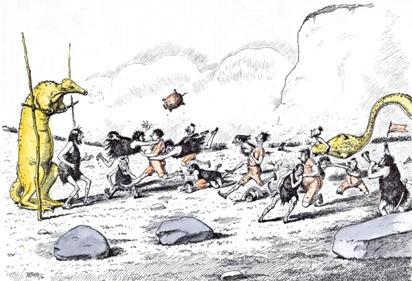 Prehistoric Peeps, Le match annuel de football