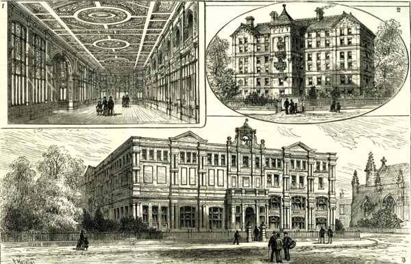 Whitechapel, London, U.K., 1887, Princess of Wales opened the new buildings of the London Hospital,
