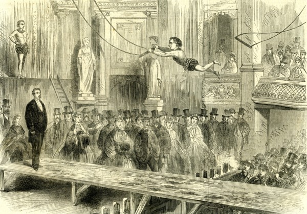Oxford Music Hall; U.K.; 1862; the juvenile professors of the trapeze; Great Britain