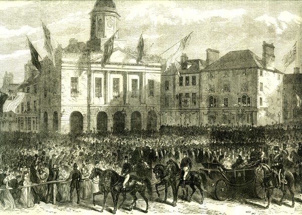 Kelso; U.K.; 1867; The Queen's visit to the Scottish Border. Reception of her Majesty in the market