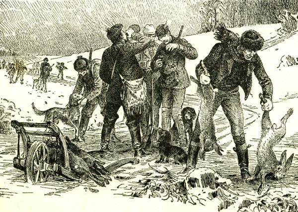 Hunting, Austria, 1891
