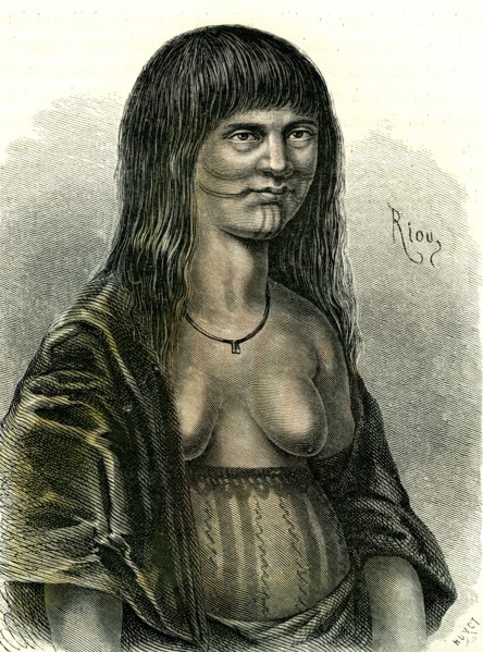 Sipibo woman, Peru, 1869