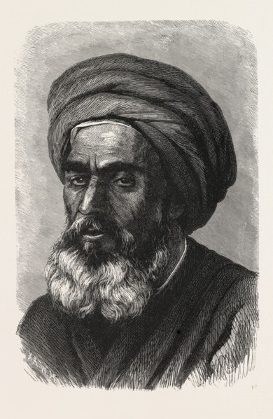 A LEARNED CAIRENE.  Egypt, engraving 1879