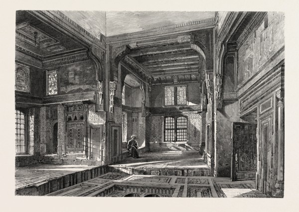 mandaraa of the Muftee SheykI I El Muhdi.  Egypt, engraving 1879