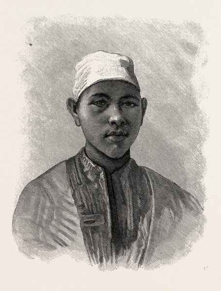 A BOY OF ESNEH. Egypt, engraving 1879