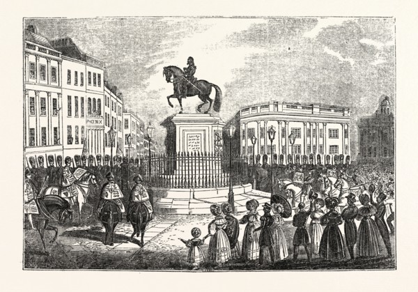PROCLAMATION OF HER MAJESTY, QUEEN VICTORIA, AT CHARING CROSS, UK