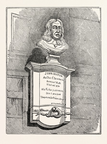 TOMB OF MILTON, IN ST. GILES'S CHURCH, CRIPPLEGATE, UK, britain, british, europe, united kingdom,
