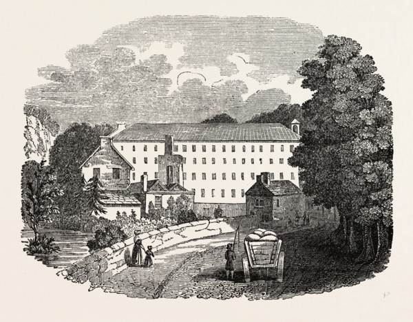 THE FIRST COTTON MILL AT CROMFORD, Derbyshire, England, UK