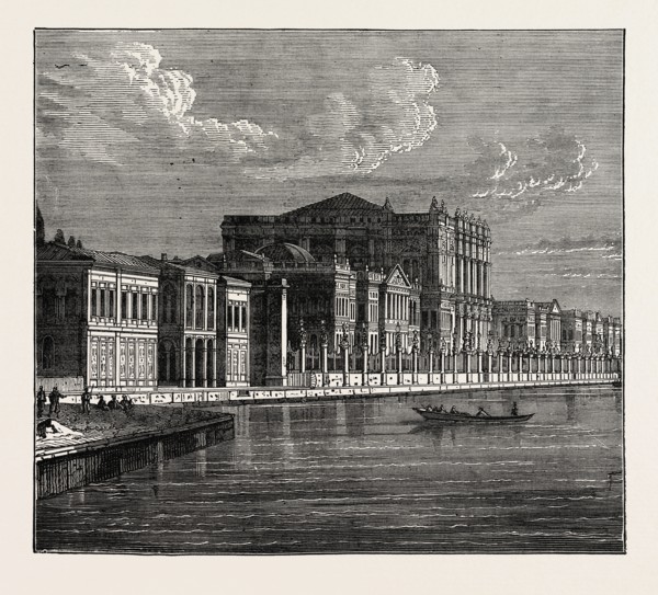 THE SULTAN'S PRINCIPAL PALACE, ON THE BOSPHORUS,  CONSTANTINOPLE, ISTANBUL, TURKEY