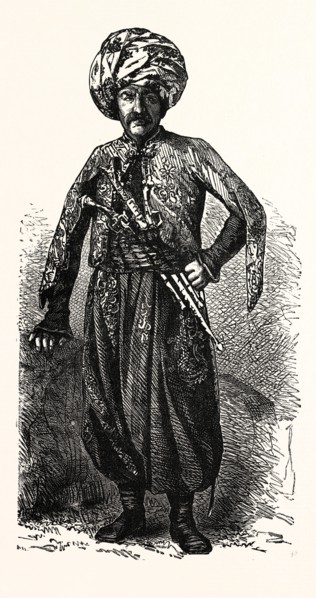 TURKISH BEY, OF BITLESS, KURDISTAN.  Kurdistan refers to parts of eastern Turkey (Turkish