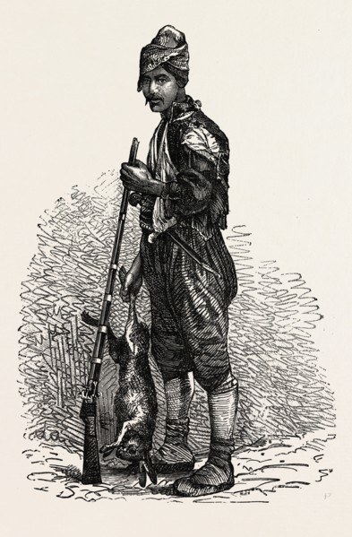 KURDISH HUNTER. Kurdistan refers to parts of eastern Turkey (Turkish Kurdistan), northern Iraq