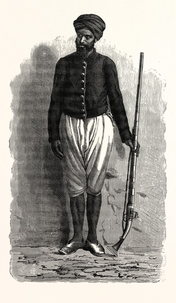 AN ARAB SOLDIER OF TUNIS.