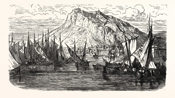 VIEW OF ALICANTE, SPAIN.