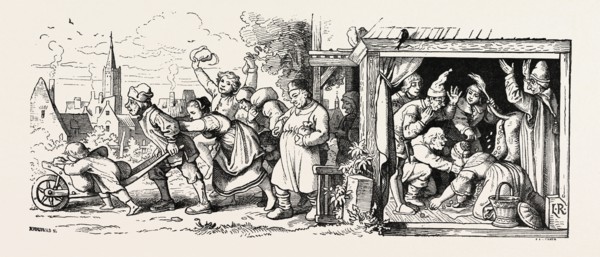 fantastic tales by Ludwig Richter. engraving 1855