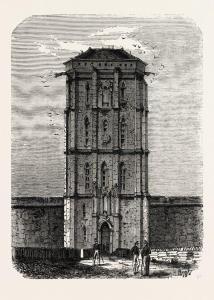 Vincennes The Dungeon. engraving 1855