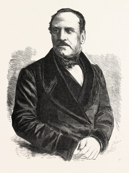 General Espartero, president of the Council of Ministers of Spain. engraving 1855