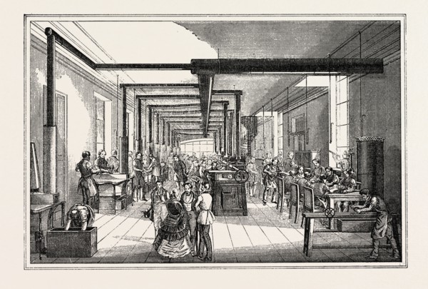Universal Exposition: Printing house of the state in Vienna. Foundry and stereotypy. Paris, France,