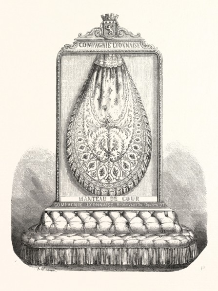Exhibition ' manteaux de cour'  by the Company Lyonnaise, the palace of the industry. Paris,