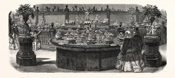 Expo Industry, 1855. Service table ordered from Mr. Christofle, by the Emperor. Paris, France,