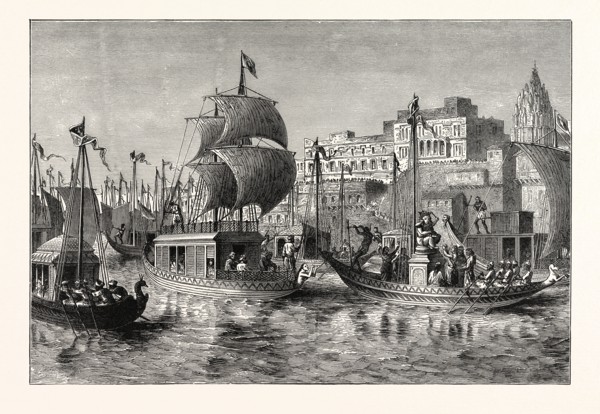 RELIGIOUS FESTIVAL AT BENARES. Varanasi, also Benares, Banaras or Kashi, is a city on the banks of