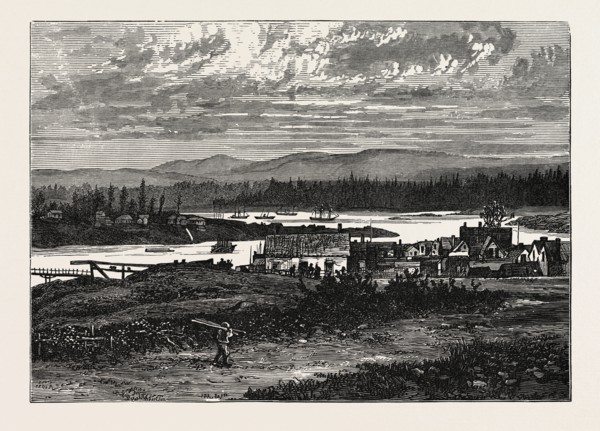 VIEW OF THE WESTERN SUBURBS OF VICTORIA, VANCOUVER ISLAND