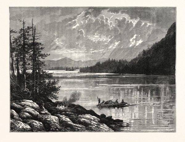 VIEW OF SOOKE LAKE, VANCOUVER ISLAND