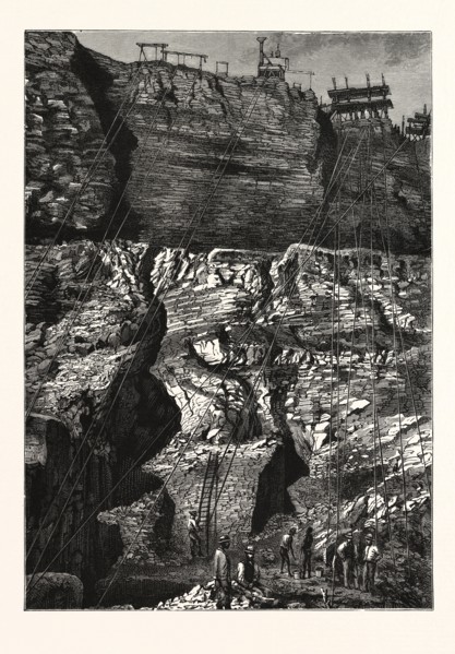A DIAMOND MINE AT KIMBERLEY, GRIQUALAND WEST