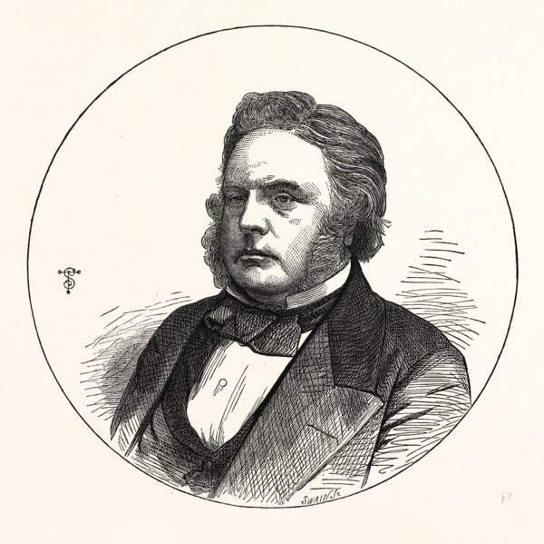 JOHN BRIGHT, ESQ., M.P. FOR BIRMINGHAM. 16 November 1811 27 March 1889, Quaker, was a British