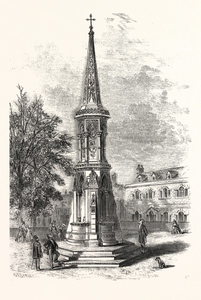 BANBURY CROSS, MEMORIAL CROSS ERECTED IN HONOUR OF THE MARRIAGE OF THE PRINCESS ROYAL. UK, britain,