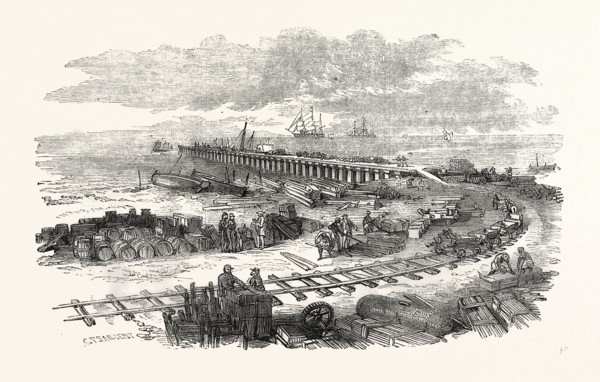 PRESENT STATE OF THE WORKS AT PORT SAID, EGYPT
