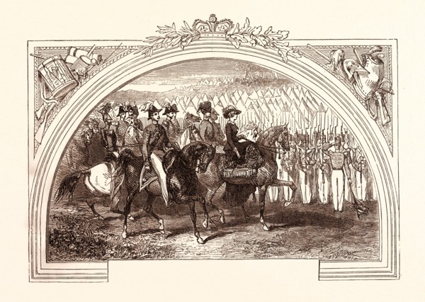 REVIEW AT CHOBHAM BY QUEEN VICTORIA, AUGUST, 1853. Chobham is a village and civil parish in the