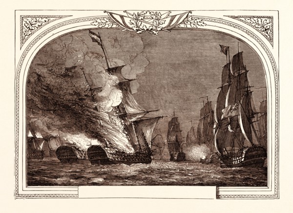 BATTLE OFF CABARELA POINT, (ADMIRAL SIR J. SAUMAREZ), JULY 12TH, 1801. DESTRUCTION OF THE REA