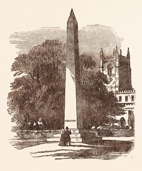 SIR FRANCIS CHANTREY, BORN APRIL 7, 1781. THE CHANTREY MEMORIAL, NORTON, NEAR SHEFFIELD, UK. Sir