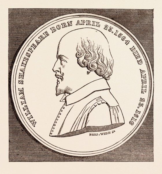 THE BEAUFOY MEDAL, IN COMMEMORATION OF THE BIRTH AND DEATH OF SHAKESPEARE, APRIL 23, 1564-1616