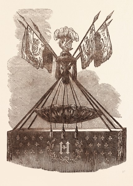 CRADLE OF HENRI IV, BORN AT PAU, DECEMBER 15, 1553.